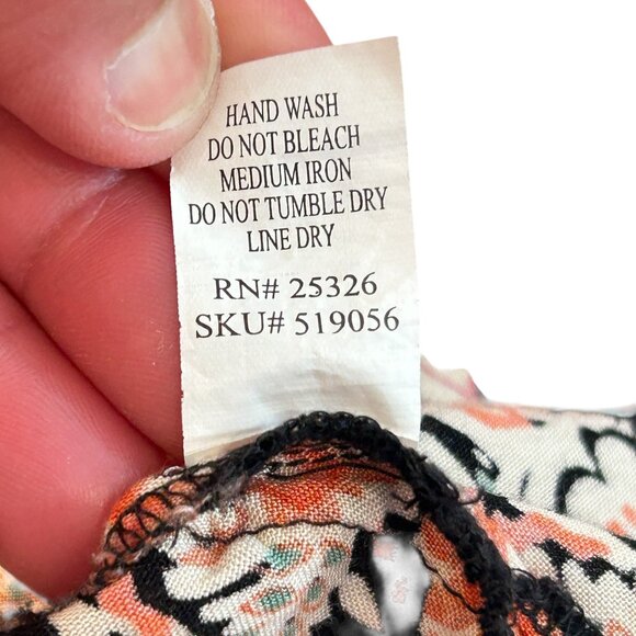 World Market Women's Floral Kimono Wrap Bohemian-Style Free/One Size - Picture 4 of 5